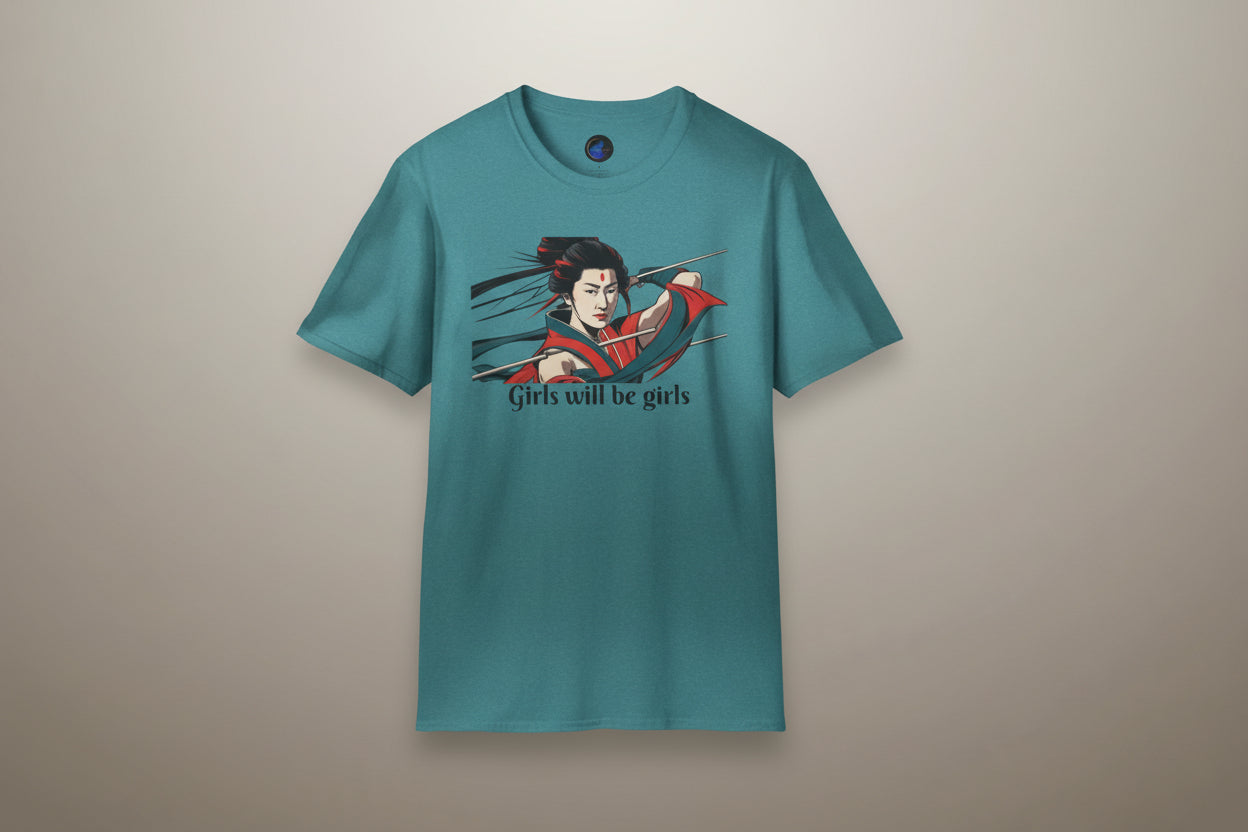 Tomoe Gozen Soft Tee | Women Warrior Graphic T-Shirt | Female Empowerment Gift