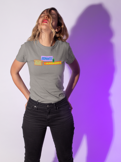 Dismantle the Patriarchy, Monarchy, Oligarchy, Hierarchy Unisex Softstyle T-Shirt